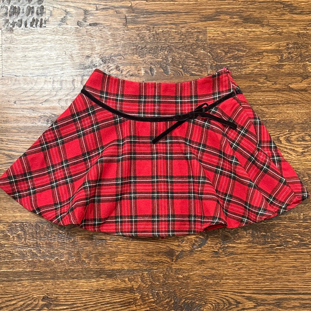 Altar'd State Red Plaid Skater Skirt - Picture 3 of 9